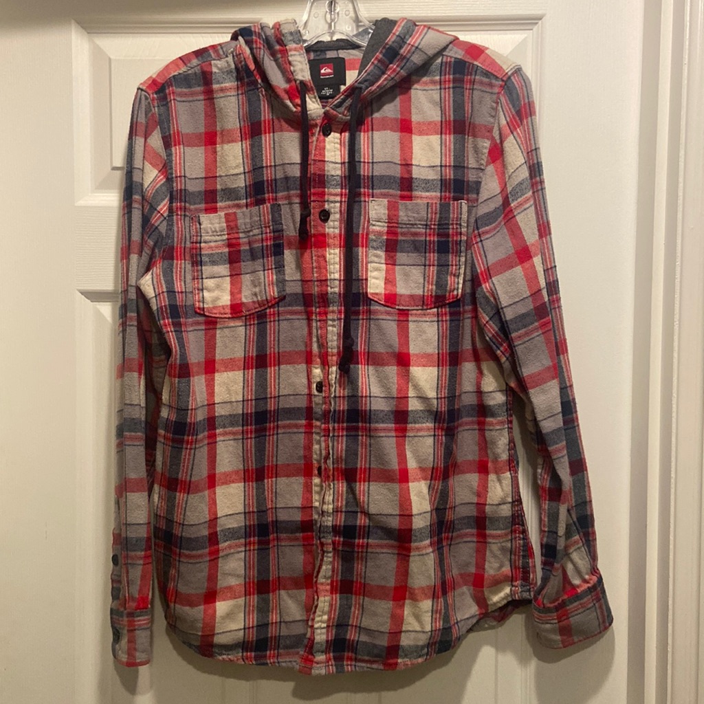 Quicksilver Hooded Flannel